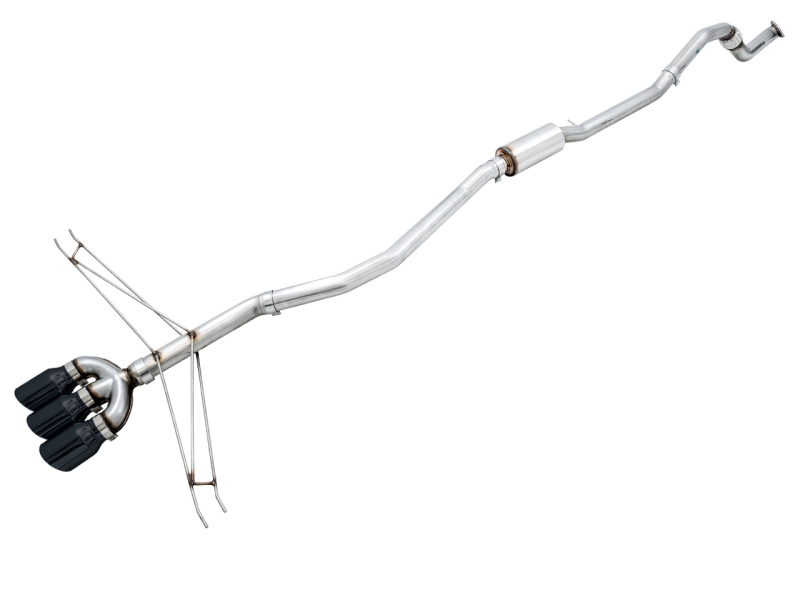 Honda Civic Si Performance Exhaust - AWE Tuning - Track Edition with Triple Tips - Diamond Black - `16-`27